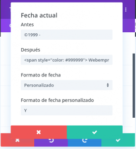 Fecha Actual