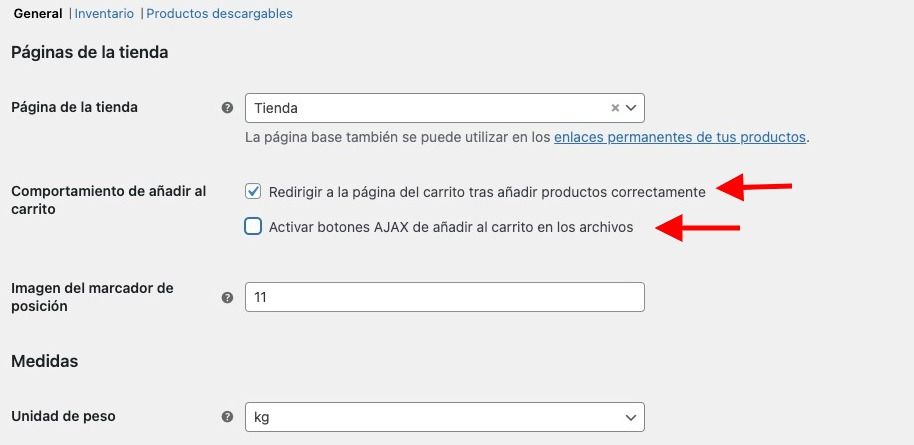 Desactivar ajax woocommerce
